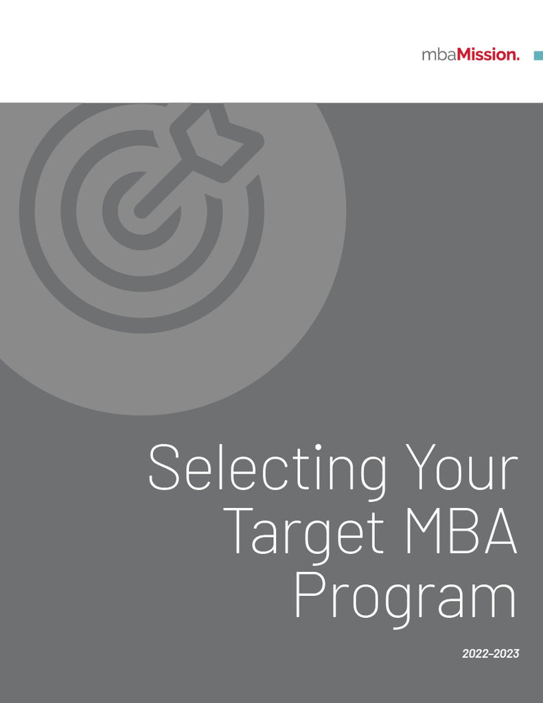 Selecting Your Target MBA Program eBook
