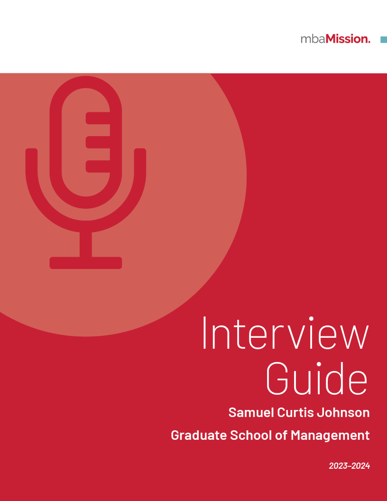 Cornell Johnson Graduate School of Management Interview Guide