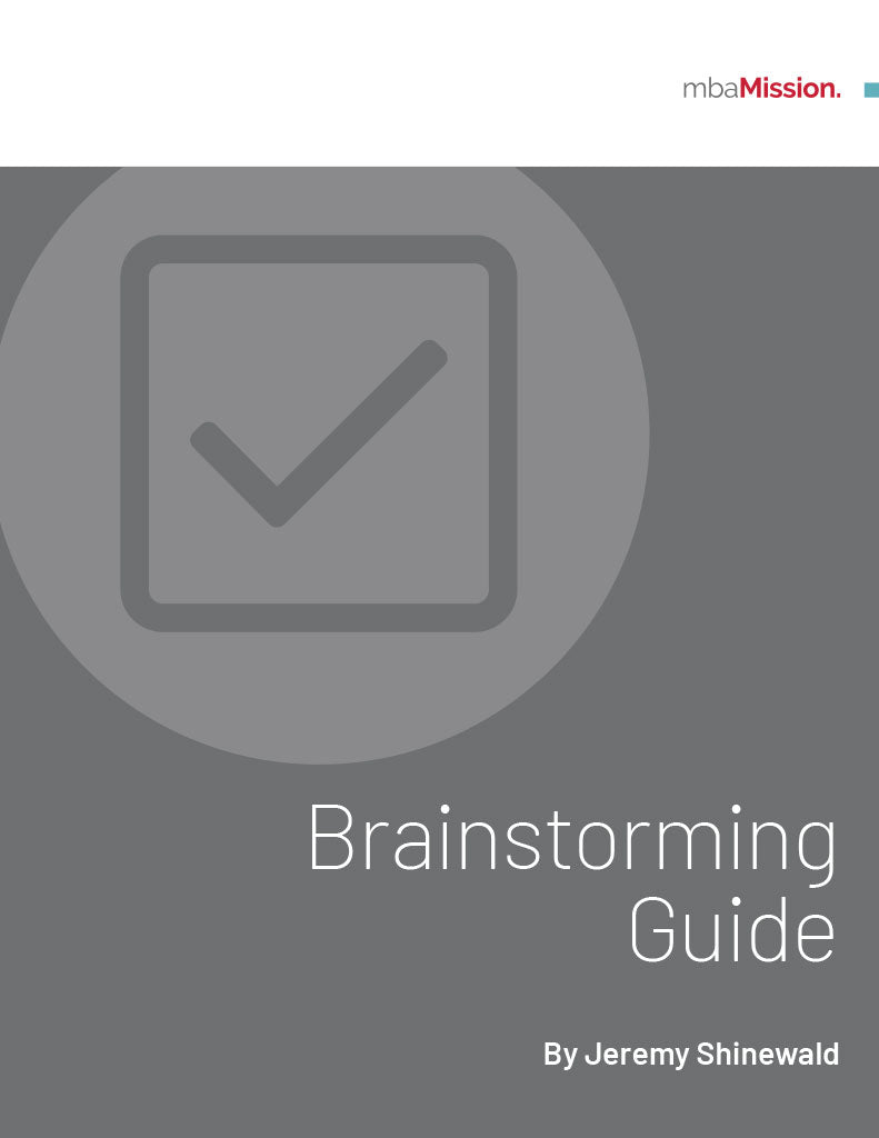 mbaMission Brainstorming Guide