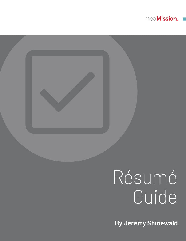 mbaMission Resume Guide